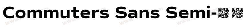 Commuters Sans Semi字体转换